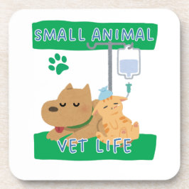 Small Animal Vet Life – Vet Dog and Cat Design コースター