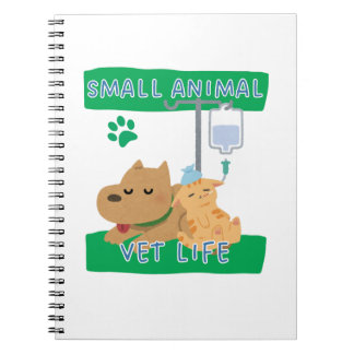Small Animal Vet Life – Vet Dog and Cat Design ノートブック