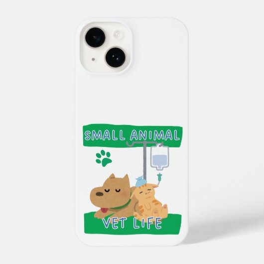Small Animal Vet Life – Vet Dog and Cat Design iPhoneケース (裏面)