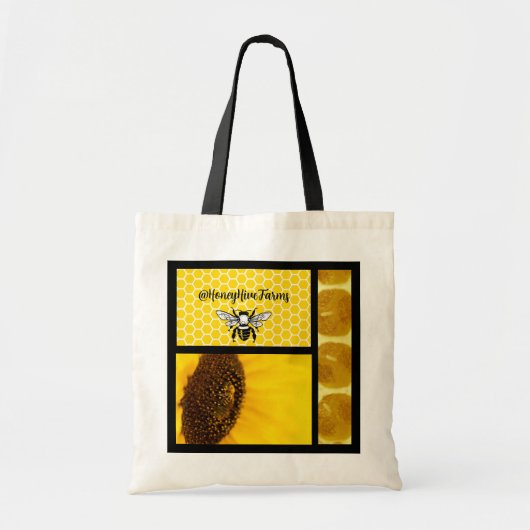 Small Apiary Hive Honey business Tote Bag トートバッグ (正面)
