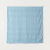 Small blue squares. タペストリー (正面(横))
