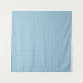 Small blue squares. タペストリー (正面)