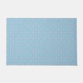 Small blue squares. ドアマット (正面)