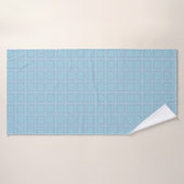Small blue squares. バスタオル (バスタオル)
