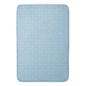 Small blue squares. バスマット (正面縦)