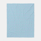 Small blue squares. フリースブランケット (正面)