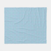 Small blue squares. フリースブランケット (正面(横))