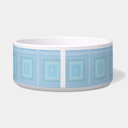 Small blue squares. ボウル (裏面)