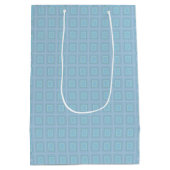 Small blue squares. ミディアムペーパーバッグ (裏面)