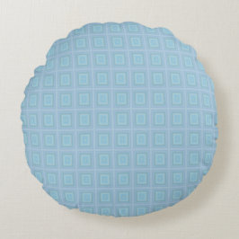Small blue squares. ラウンドクッション