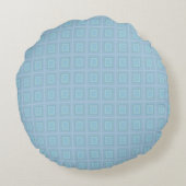 Small blue squares. ラウンドクッション (裏面)