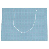 Small blue squares. ラージペーパーバッグ (正面)