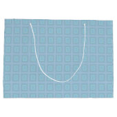 Small blue squares. ラージペーパーバッグ (裏面)