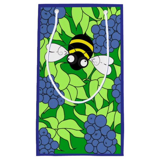 Small Blueberry Gift Bag スモールペーパーバッグ (正面)