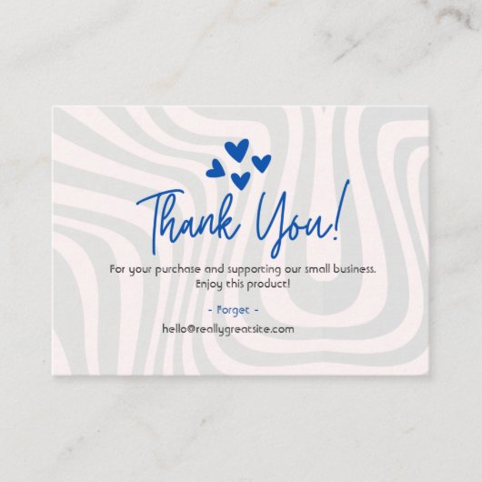 Small Businessありがとう エンクロージャーカード (正面)