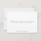 Small Businessありがとう サンキューカード (裏面)