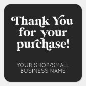 Small Businessご購入ありがとうございます スクエアシール (正面)