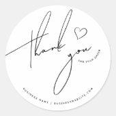 Small Businessのご注文にカスタム感謝する ラウンドシール (正面)
