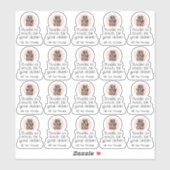 Small Businessの感謝してい注文にロゴを追加 シール (シート)