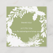 Small Businessクリスマスフェスティバルリース情報 スクエア名刺 (裏面)