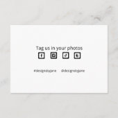 Small Businessクーポシンプルンスクリプト エンクロージャーカード (裏面)