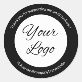 Small Businessモダンロゴ ラウンドシール