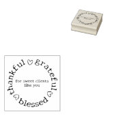 Small Businessモダン Thank You, カスタムMessage ラバースタンプ (押印)