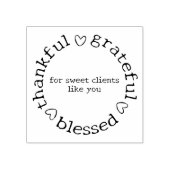 Small Businessモダン Thank You, カスタムMessage ラバースタンプ (インプリント)