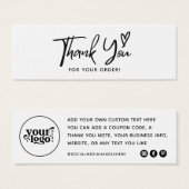 Small Business注文カードをありがとう (正面&裏面)