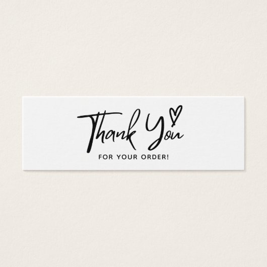 Small Business注文カードをありがとう (正面)