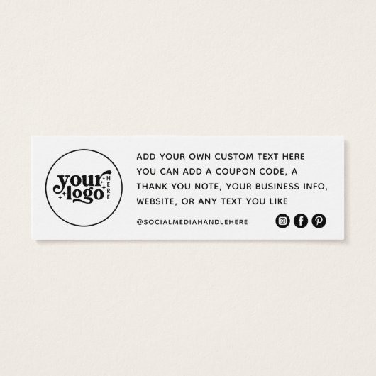 Small Business注文カードをありがとう (裏面)