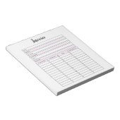 Small Business請求書メモ帳 ノートパッド (アングル)