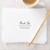Small Business モダン Thank You Script Packaging ラベル (インサイチュ)