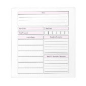 Small Business Action Planメモ帳 ノートパッド (正面)