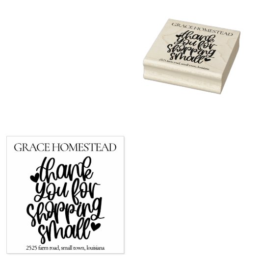 Small Business Add Nameをサポートしていただき、ありがとうございます ラバースタンプ (押印)