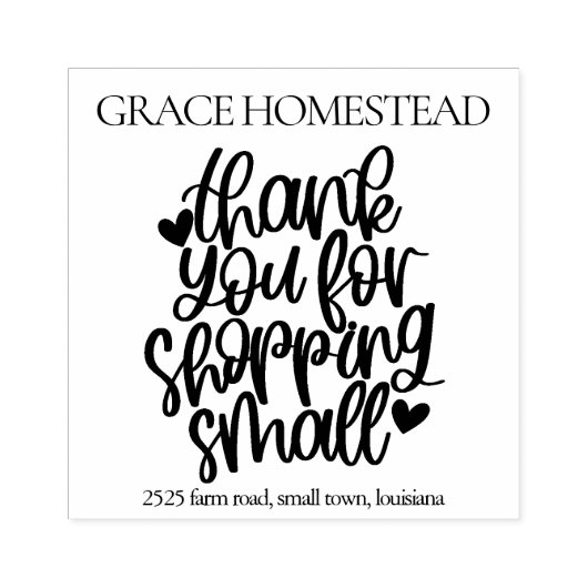 Small Business Add Nameをサポートしていただき、ありがとうございます ラバースタンプ (インプリント)