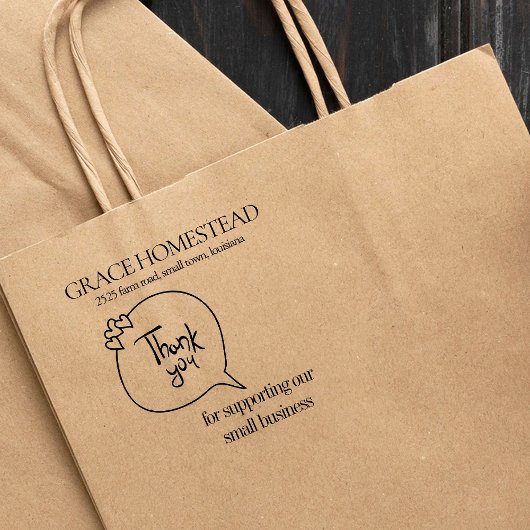 Small Business Add Nameをサポートしていただき、ありがとうございます ラバースタンプ