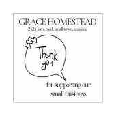 Small Business Add Nameをサポートしていただき、ありがとうございます ラバースタンプ (インプリント)