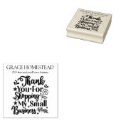 Small Business Add Nameをサポートしていただき、ありがとうございます ラバースタンプ (押印)