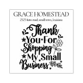 Small Business Add Nameをサポートしていただき、ありがとうございます ラバースタンプ (インプリント)