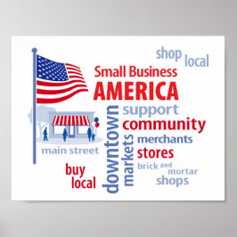 Small Business America、Shop Local、買Local ポスター