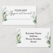Small Business Appointment Card Customizable  名刺 (正面/裏面)