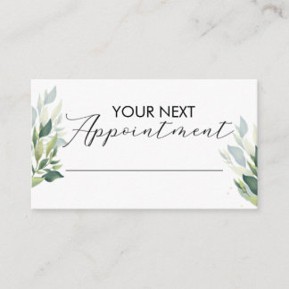 Small Business Appointment Card Customizable  名刺