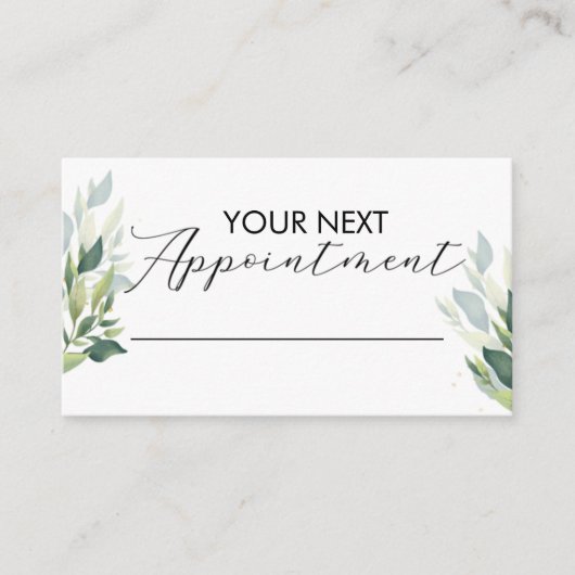 Small Business Appointment Card Customizable  名刺 (正面)