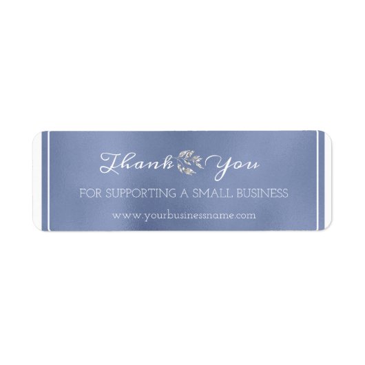 Small Business Blue Navyをサポートしてくれてありがとう ラベル (正面)