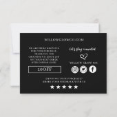 Small Business Branding Thank You Note Card (裏面)