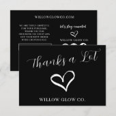 Small Business Branding Thank You Note Card (正面/裏面)