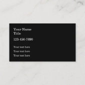 Small Business Cardテユニークンプレート 名刺 (裏面)