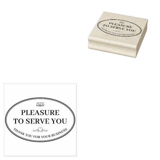 Small Business Custom Logo Oval Branding ラバースタンプ (押印)