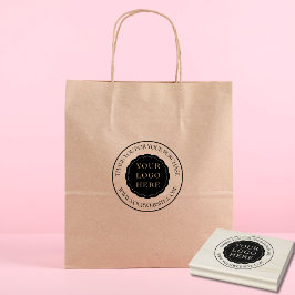 Small Business Custom Wood Art Stamp with Logo ラバースタンプ